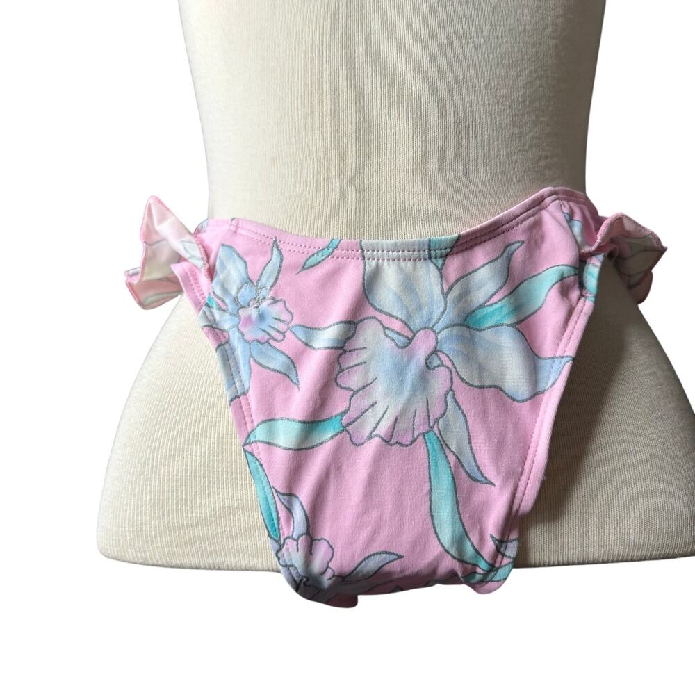 Vintage y2k/90s OP Bikini Bottom Pink Ruffle Thigh High
Women’s Size 11/m/L
